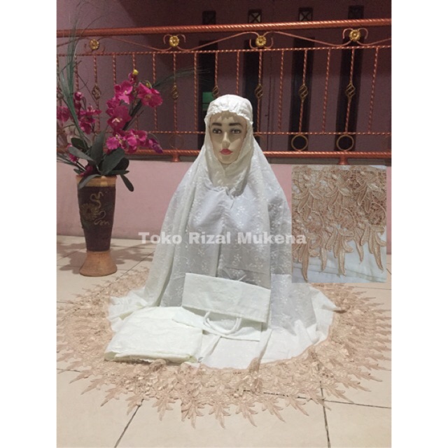 Mukena Katun Paris Bordir