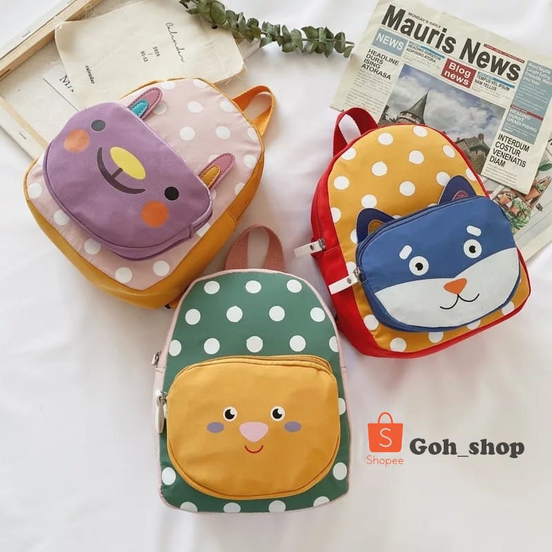 Tas Ransel Anak Karakter  Backpack Mini Kids Cartoon /Tas Murah/Tas karakter Kartun Lucu