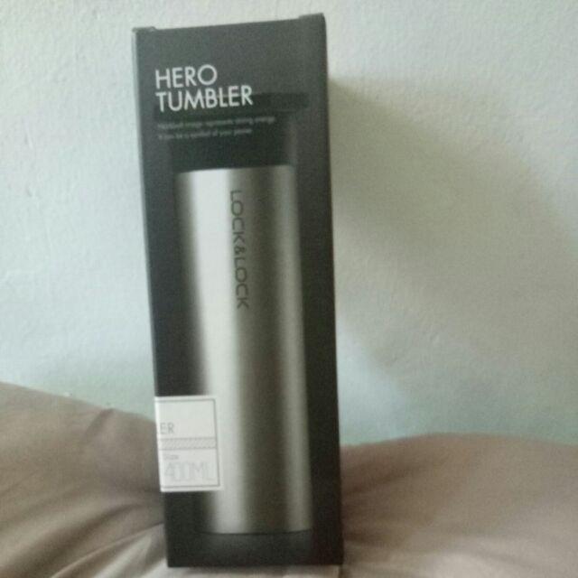 Lock&lock Locknlock Hero Tumbler 350ml / 400ml Black Silver