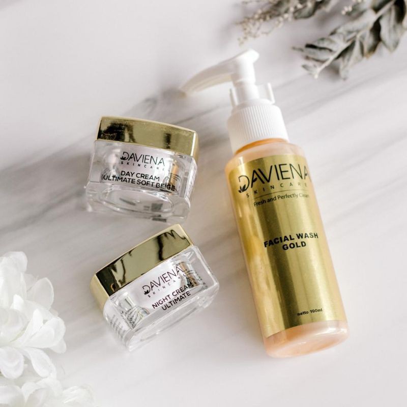 DAVIENASKINCARE PAKET HEMAT GOLD SERIES | daviena skincare | Davina