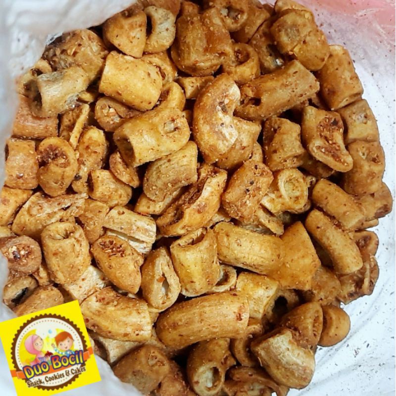 

Makaroni Sotong rasa Cumi Gurih 250 Gram - Duo Bocil Snack