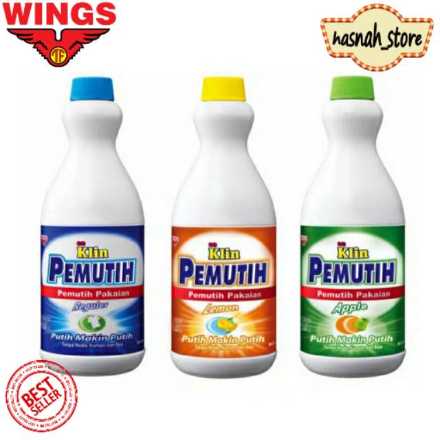 Soklin Pemutih 1000ml 500ml 250ml 100ml 40ml / Desinfektan Pemutih Pakaian / So Klin Bleach