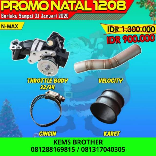 THROTTLE BODY NMAX PLUS VELO