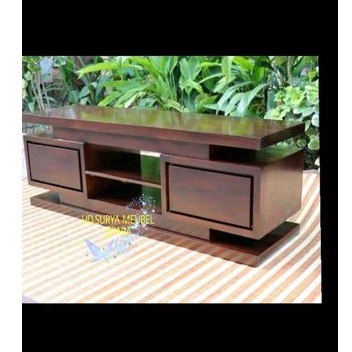 Konsil tv meja pajangan meja tv bupet bufed minimalis kayu jati