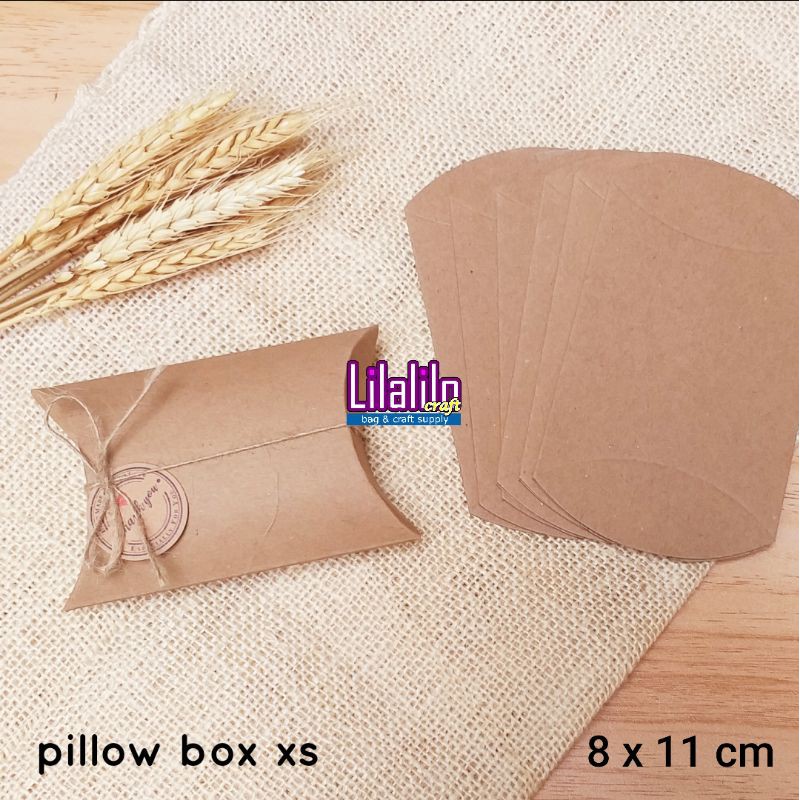 [10 PCS] PILLOW BOX XS / BOX KRAFT XS / BOX SUVENIR