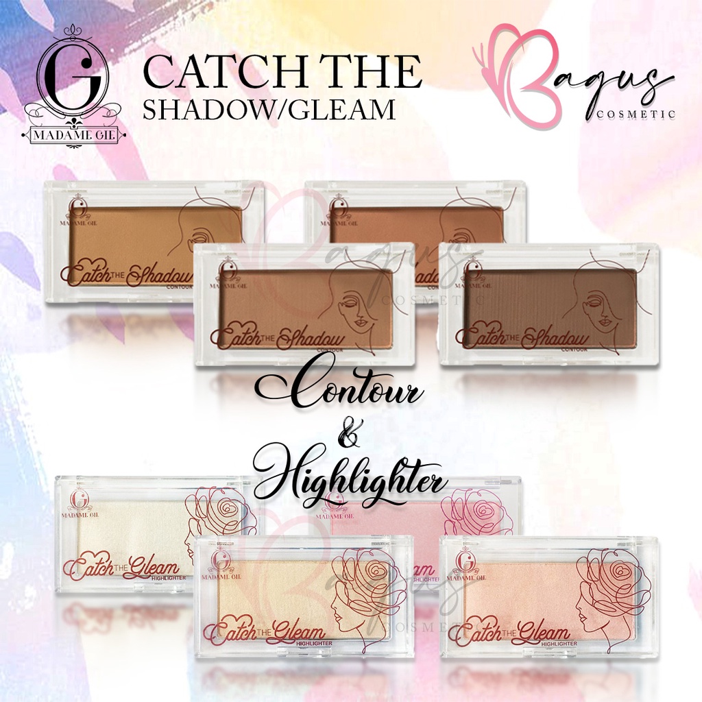 ⭐BAGUS⭐ MADAME GIE CATCH THE SHADOW / GLEAM  | Contour / Highlighter Palette 4gr
