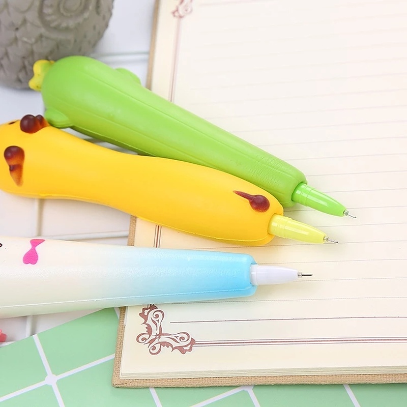 1pc / set Pulpen Gel 0.5mm Motif Kartun Lucu Untuk Stationery Pelajar / Kantor