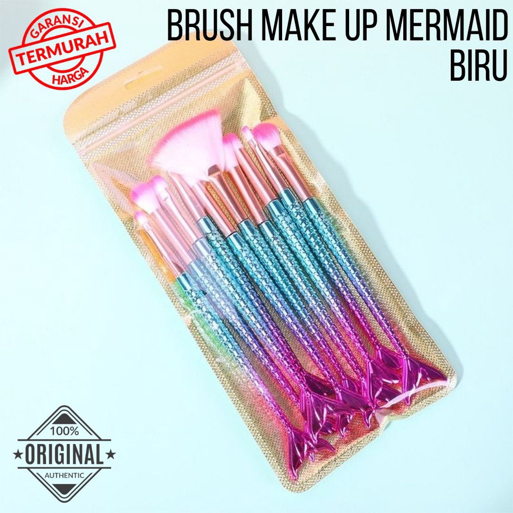 VS BG - MERMAID KUAS MAKE UP 11 IN 1 BRUSH / MAKE UP TOOL