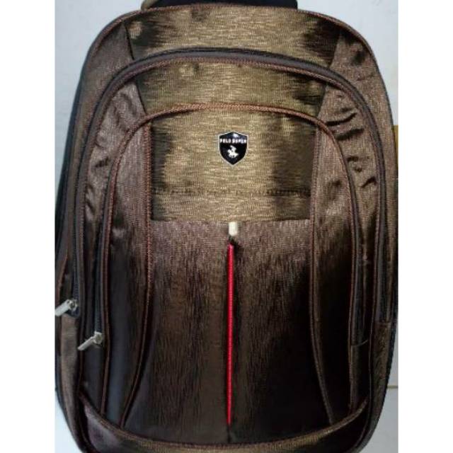 Tas Ransel Polo Super (ori) ukuran jumbo free Raincoverbag