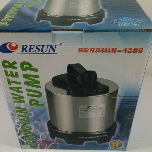 RESUN PENGUIN 4500 / pompa kolam ikan koi sirkulasi air aquarium aqua scape / arwana