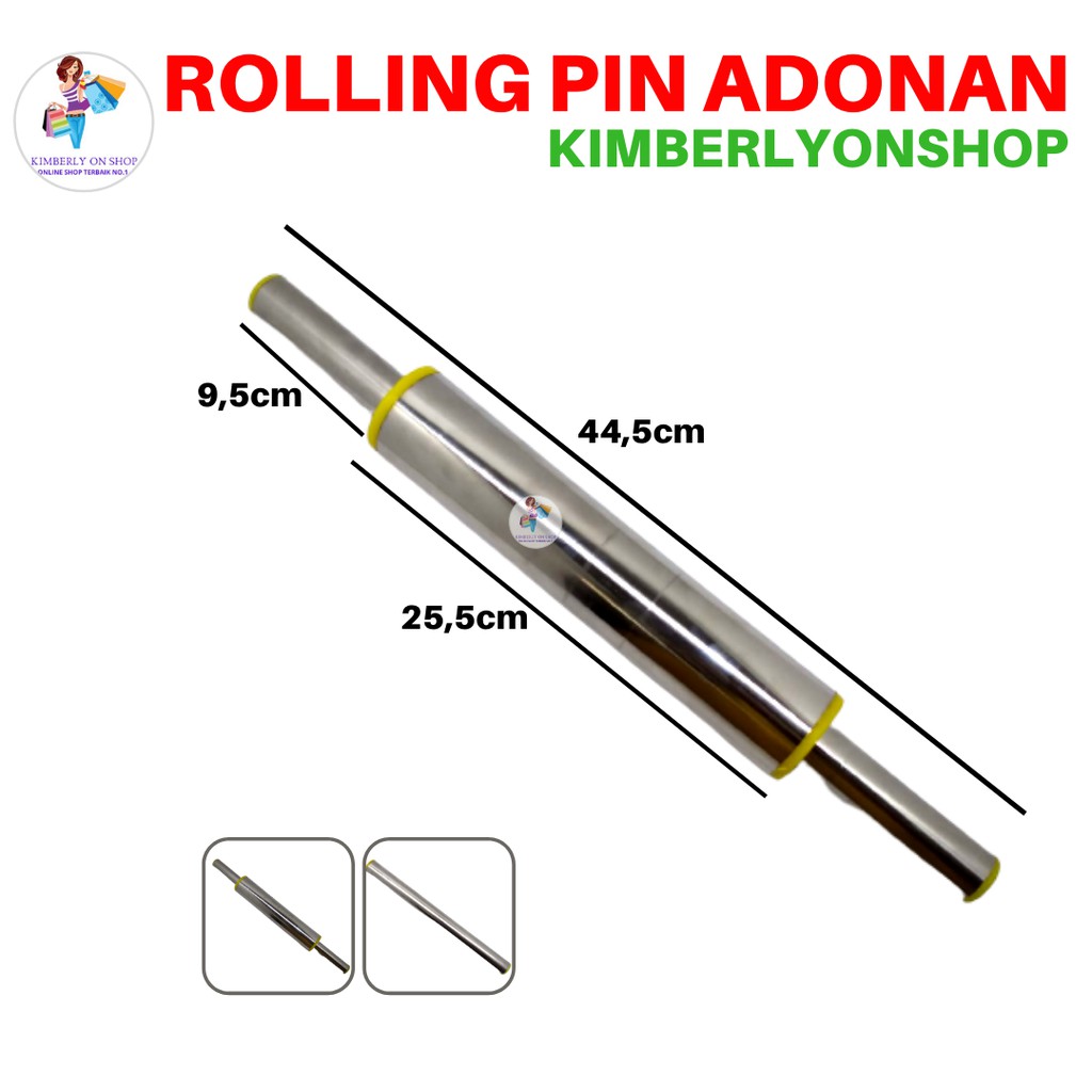 Rolling Pin Gilingan Adonan Penggilas Penggiling Adonan