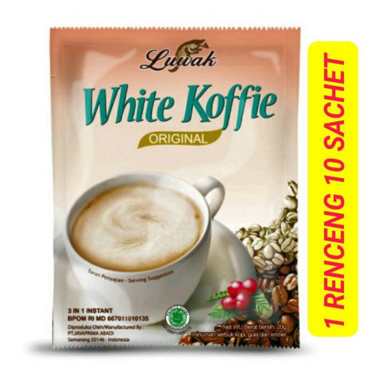 

Kopi Luwak White Koffie Original Renceng Termurah isi 10 Sachet