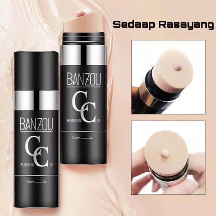Ban Zou CC Concealer Stick Air Cushion Foundation Alas Bedak ORI - Ivory