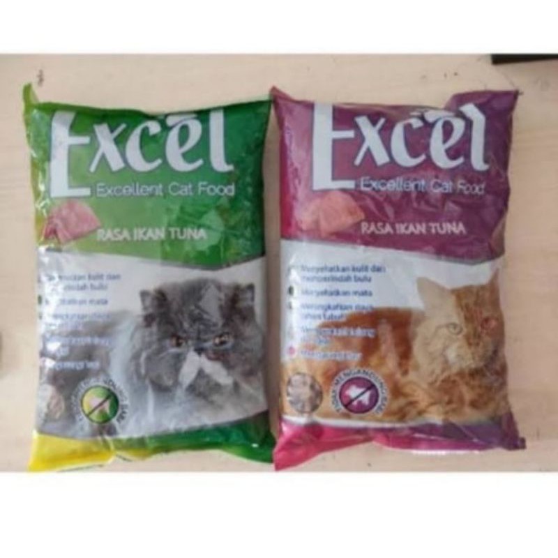 Makanan kucing Excel 500gr excel food 500gr (paket 10kg)