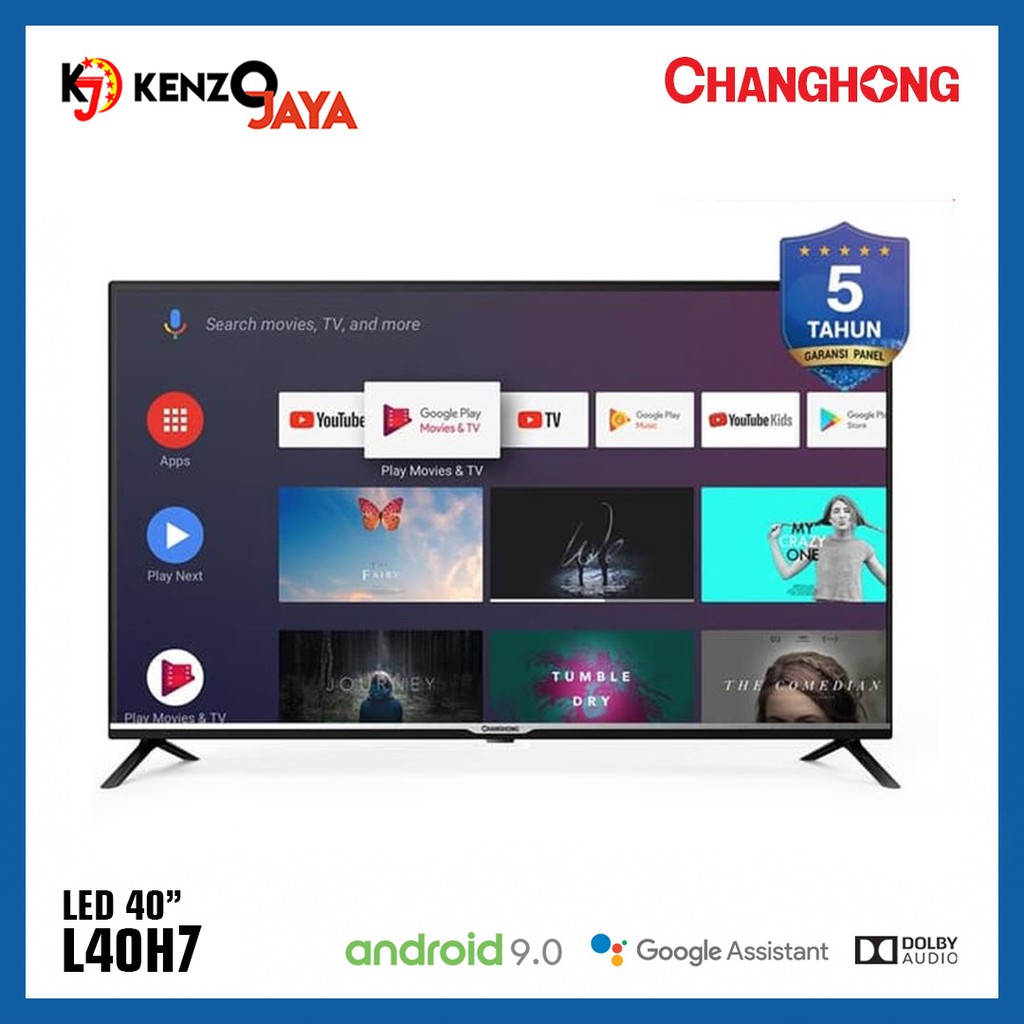 TV LED 40" android CHANGHONG 40H7