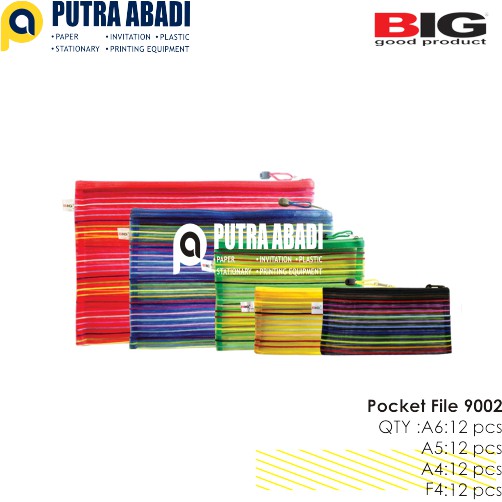

Pocket File / Map Plastik Big 9002 Uk. A4