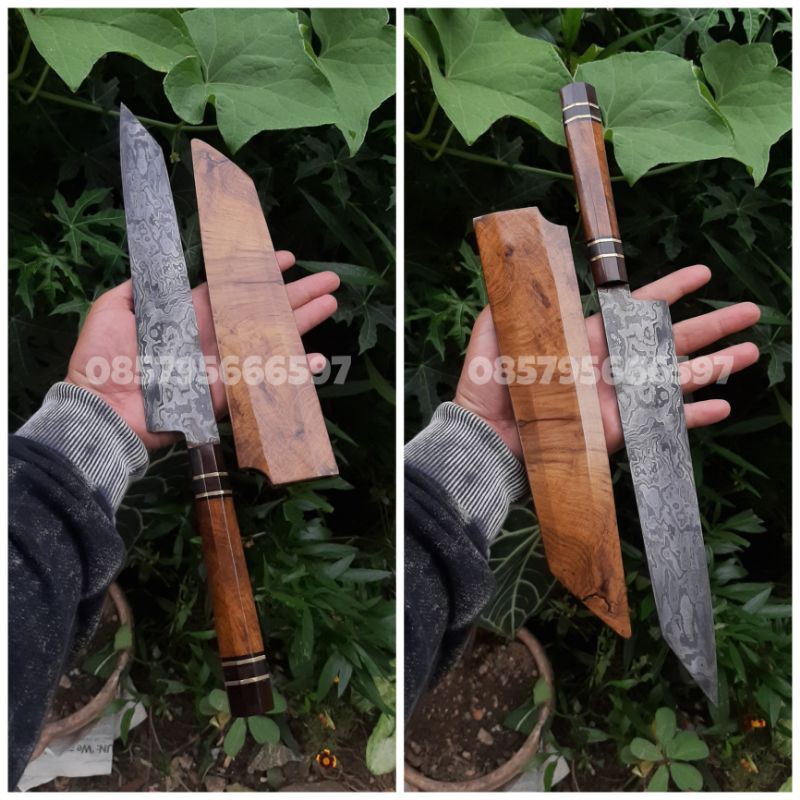 pisau dapur damascus steel premium