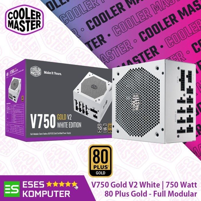 PSU Cooler Master V750 Gold V2 White Edition | 750W 80 Plus Gold