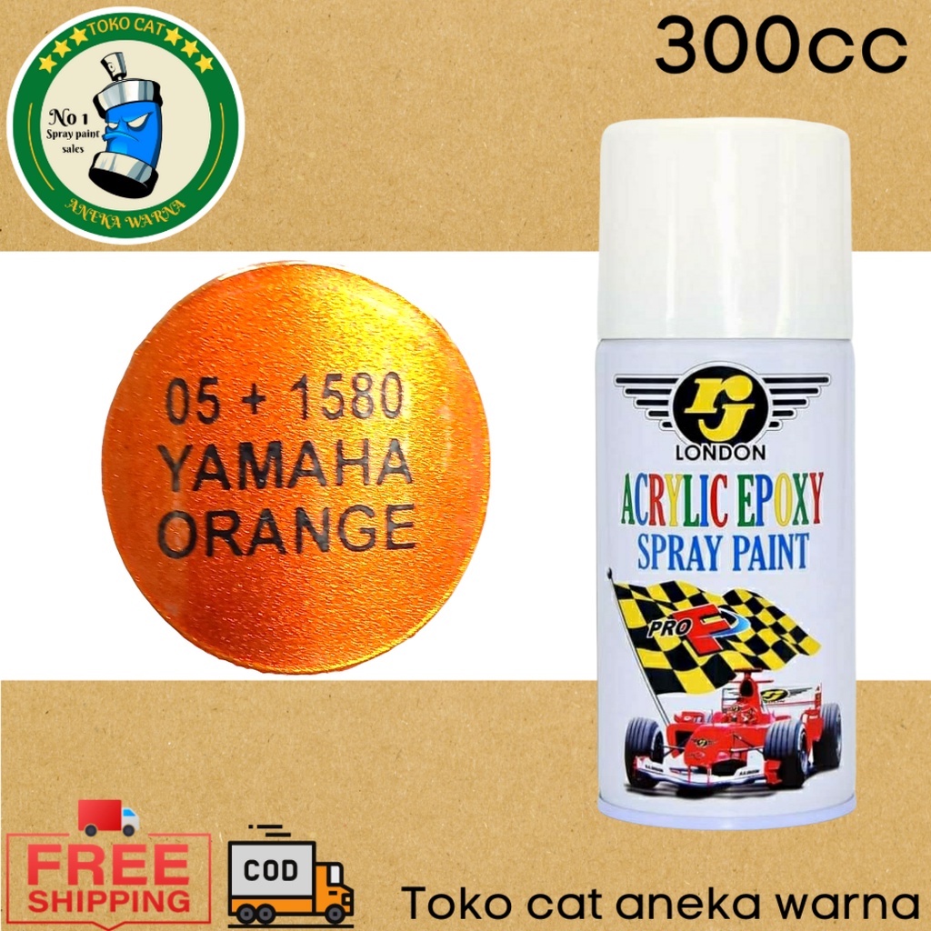 cat semprot 300cc candytone candy tone 05+1580 yamaha orange RJ LONDON spray paint pilok pilox