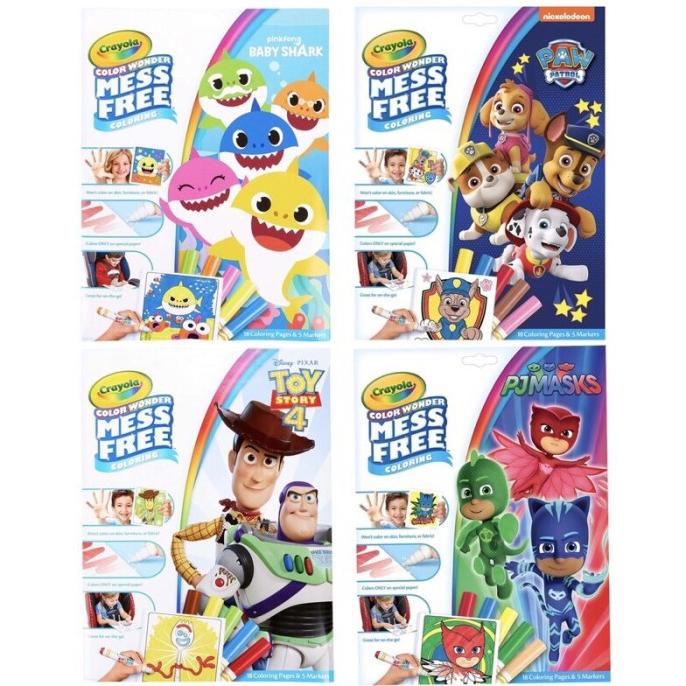 

Crayola Color Wonder Mess Free Coloring Baby Shark, Paw Pat