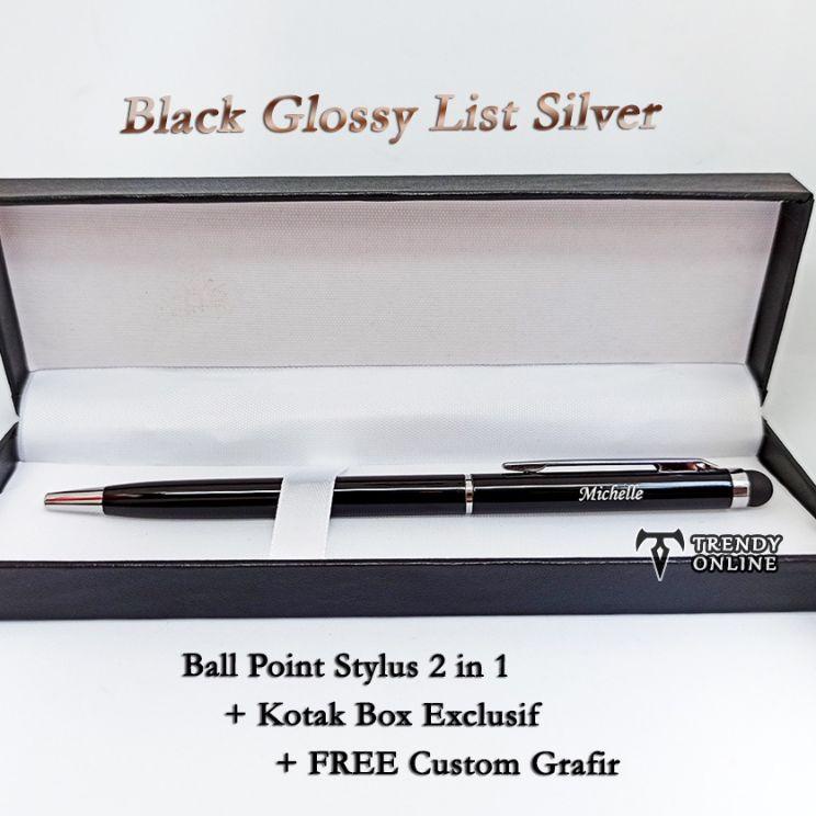 

(RaZ➨) ⭐️ Pulpen promosi stylus 2in1 Free Custom grafir box+pen //Terpopoler