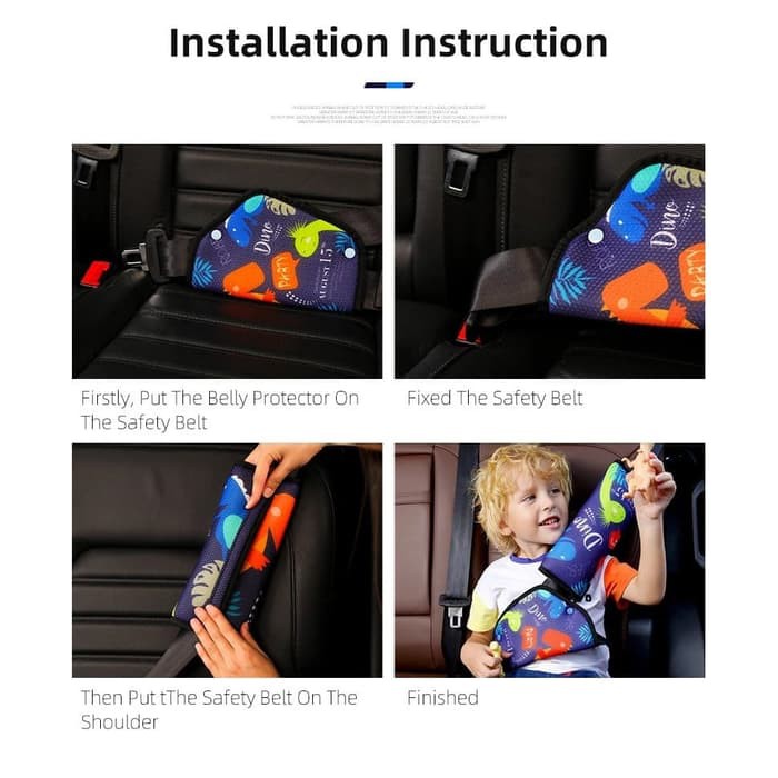 Kids Safety Car Seat Belt | Kid Sabuk Pengaman Segitiga Penahan Mobil Anak