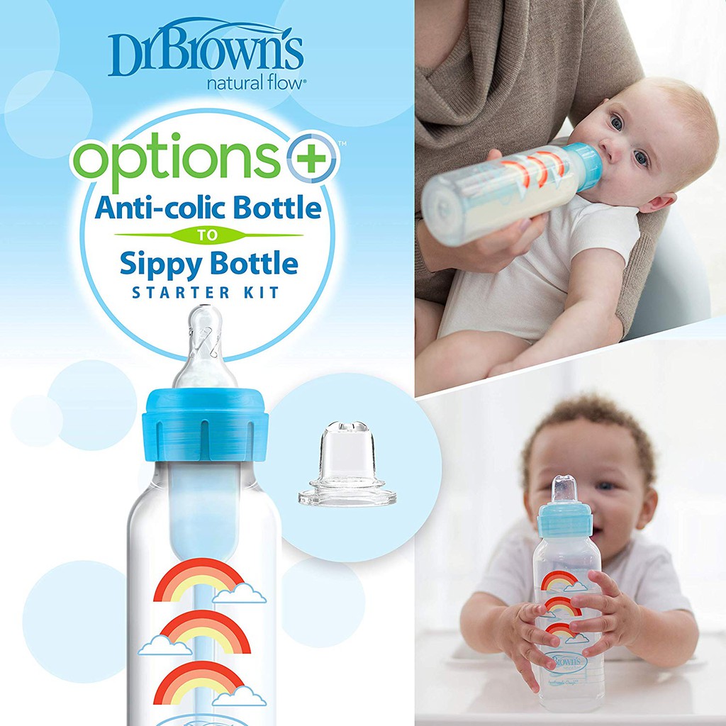 Dr Brown's - Options PLUS 2in1 Transition Standard Bottle Kit 250ml