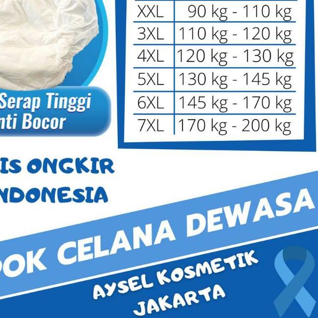 ➺ Popok celana dewasa JUMBO XXL (2XL) / pempers / diaper pants / popok perekat jumbo ♬