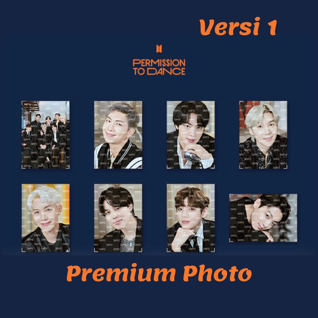 [READY STOCK] BTS: Permission to Dance (PTD) in LA Ver 1 - Premium Photo RM (Namjoon)/Jin/Suga (Yoon