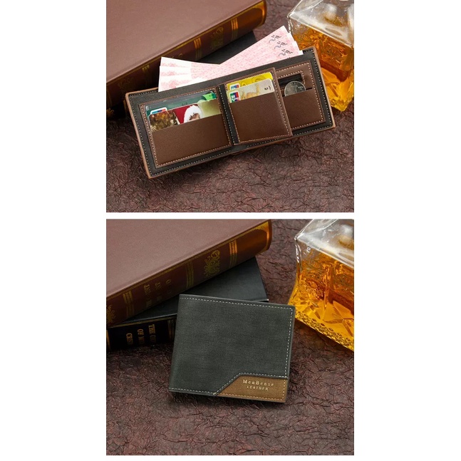 ORIGINAL MENBENSE D3301-5 DOMPET UANG LIPAT DENGAN TEMPAT KOIN DAN SLETING