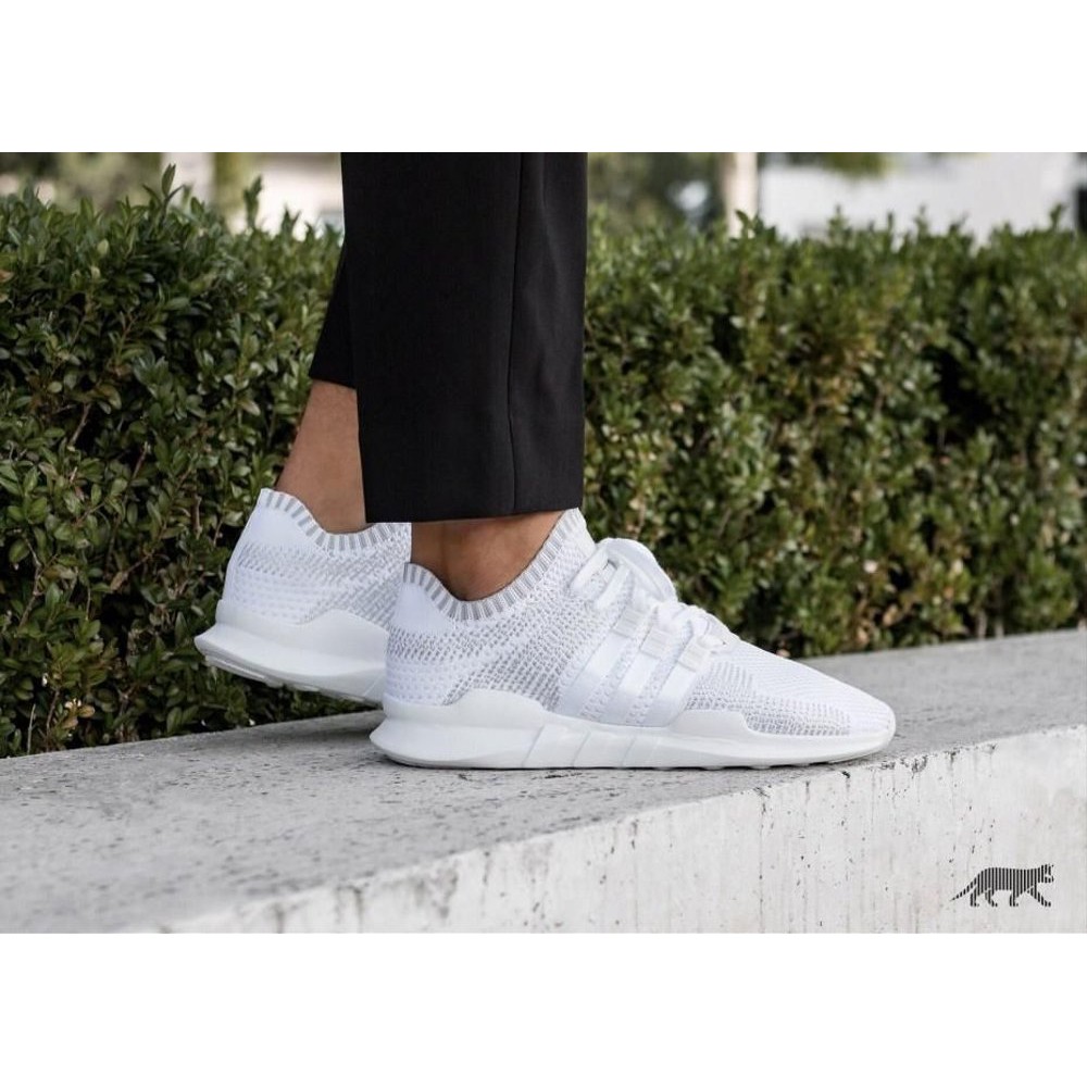 Sepatu Sneakers Pria Adidas EQT Support Primeknit Triple White Original 100% - BY9391