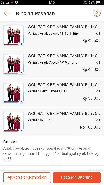 Wou Batik Belvania Family Batik Couple Maura Couple - Sania Ruffle Batik Couple Ori Ndoro - Kg029