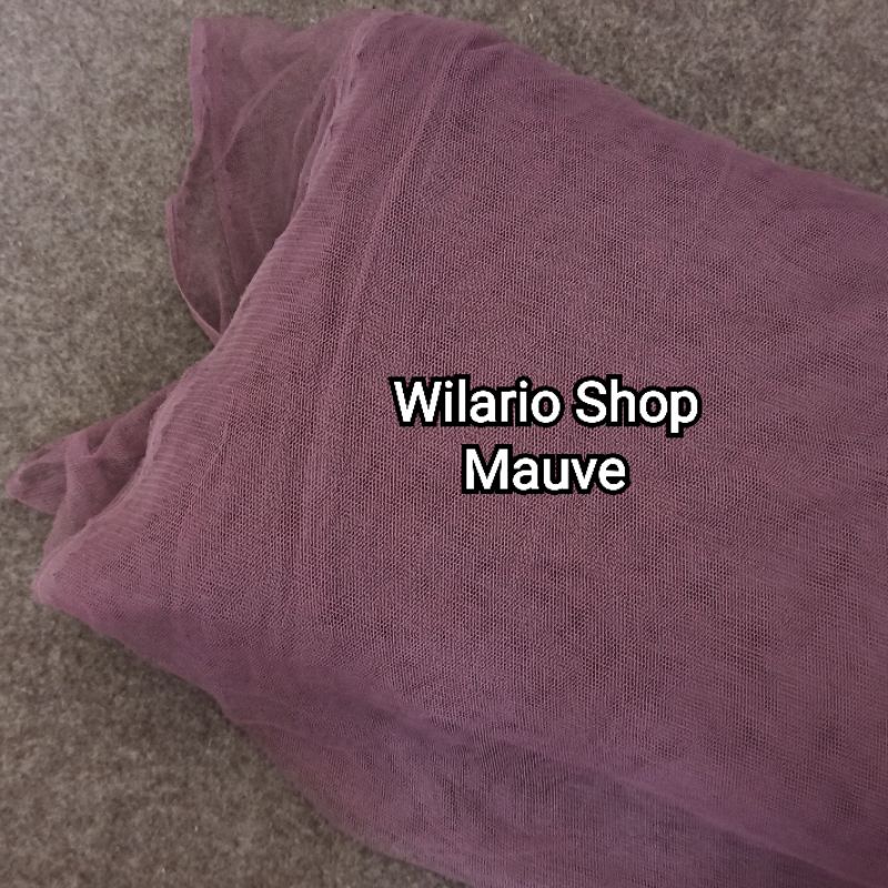 KAIN TILE HALUS LEMBUT | KAIN TULE | KAIN TULLE | KAIN TILLE | SOFT TILE | SOFT TULLE-Mauve