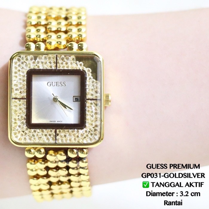 Jam tangan rantai guess wanita merica tikar grosir termurah fossil