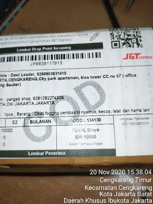 Obat Fogging Pembasmi Nyamuk, Kecoa, Lalat Dan Hama Lain Nuvet Plus 600 Ec