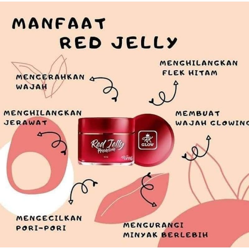 [AGEN RESMI]KOSMETIK VIRAL RED JELLY RK GLOW PREMIUM BPOM