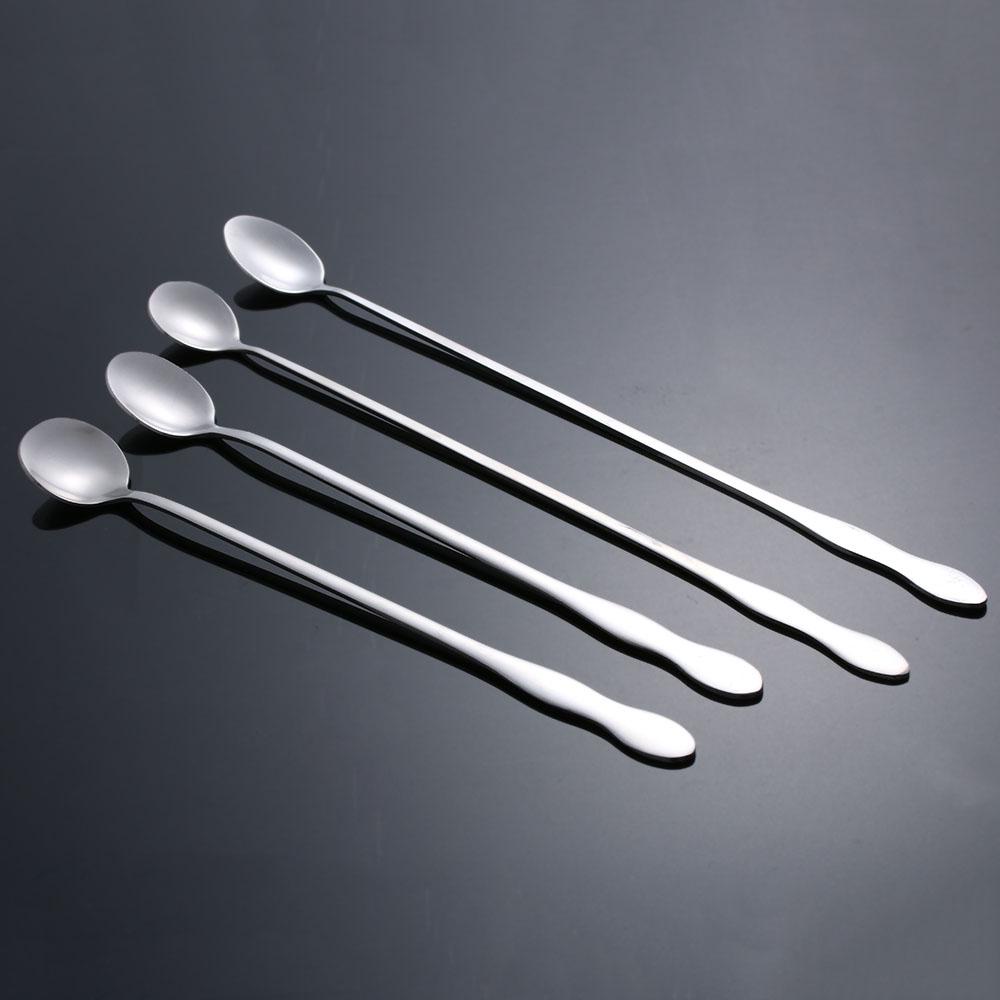 Solighter 1pc Bar Cocktail Spoon Stirrer Anggur Rumah Gagang Panjang