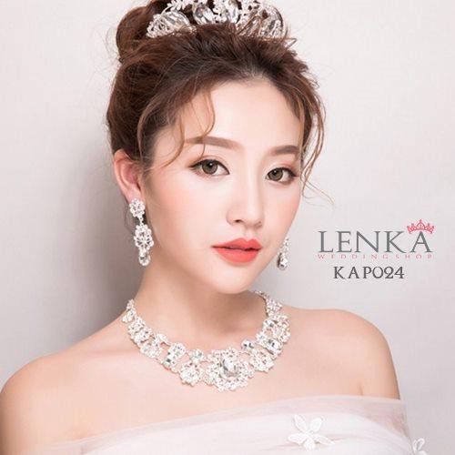 [BISA COD] SET JEWELRY WANITA AKSESORIS PERHIASAN PENGANTIN PESTA KAP024