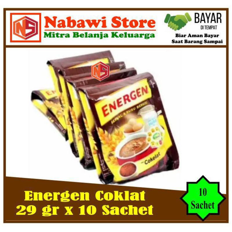 

Nabawi Store. Energen Sereal Rasa Coklat 29gr x 10 Sachet