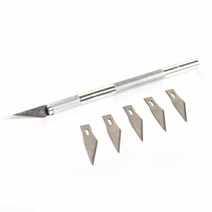 

UKIR-ALAT- REFILL MATA PISAU UKIR HOBBY KNIFE REFILL BLADES - EMPAT -ALAT-UKIR.