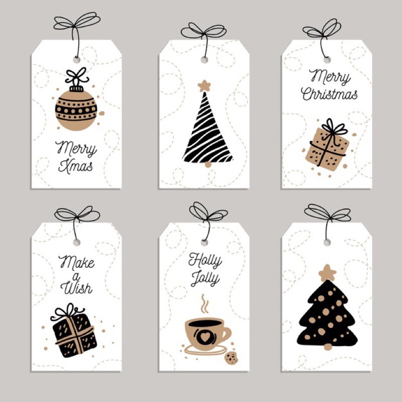 

CHRISTMAS TAG/TAG NATAL (isi 100 pcs)