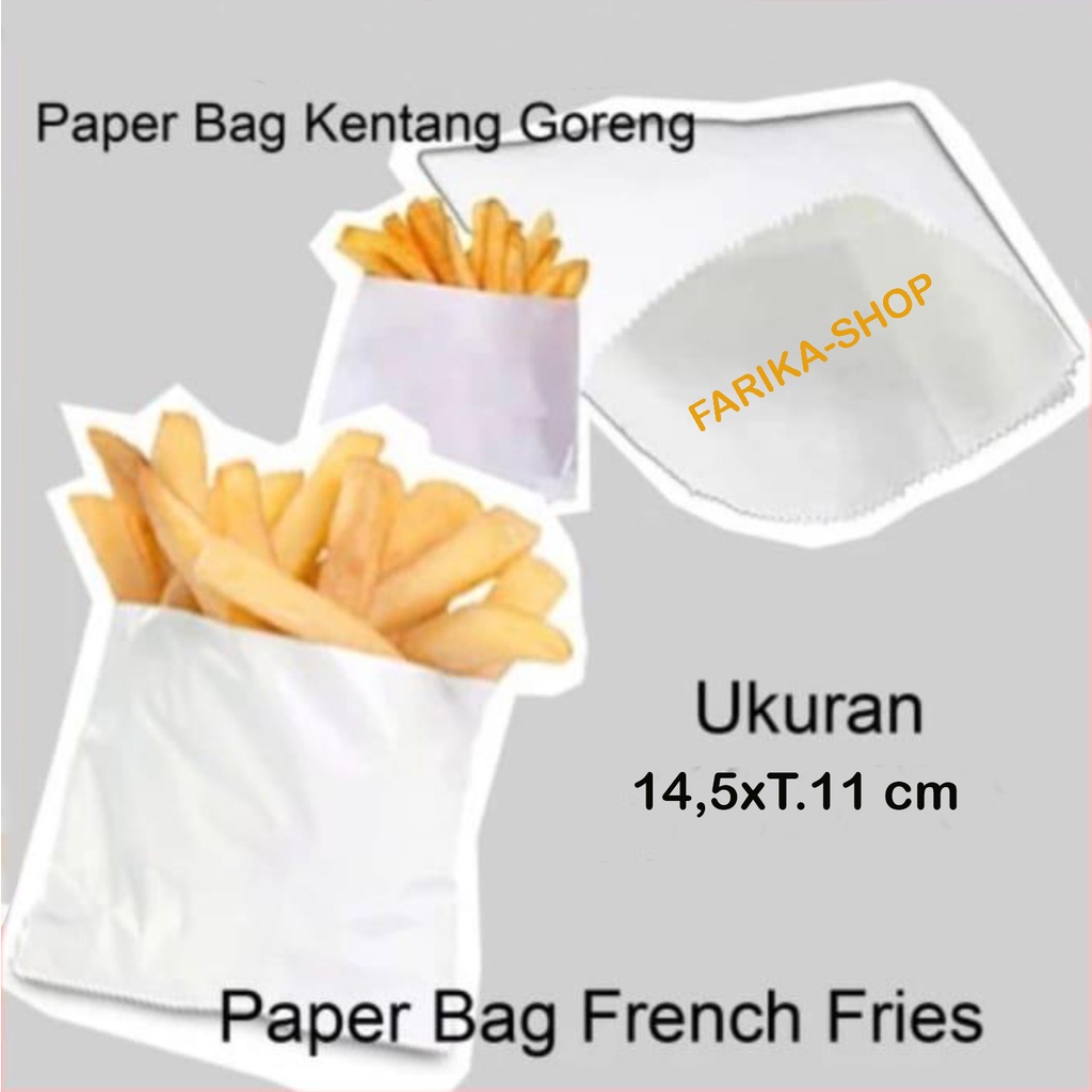 

Kemasan Kentang Goreng / Kantong Kertas Kentang / Paper Bag French Fries