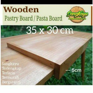 pastry board talenan kue 35x30 cm kayu talenan adonan pasta board