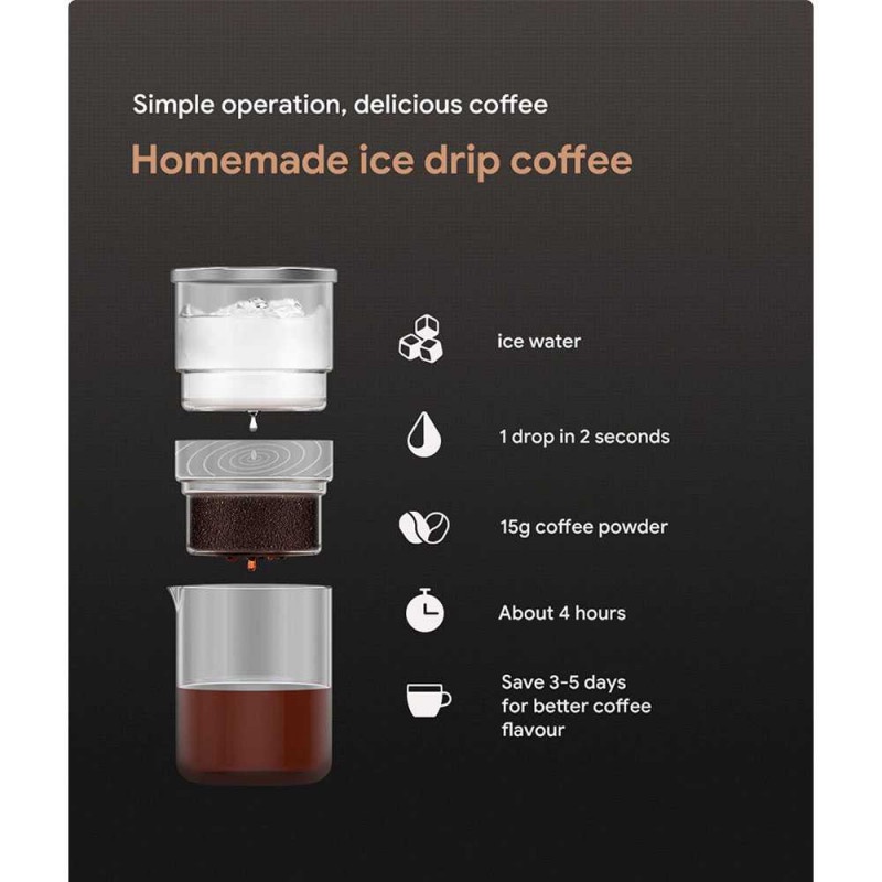 Kopi Cold Brew Coffee Maker Portable Dripper Coffee Pot 300ml