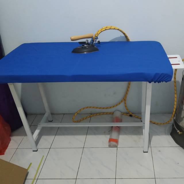 meja setrika uap non vacum rangka besi
