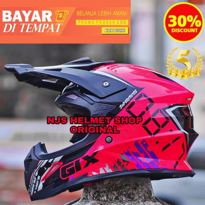Helm Cross Gix Cross Motif Simple Evo . Free Tas Helm Trail Gix Cross Original 100% Gix Cross Motif