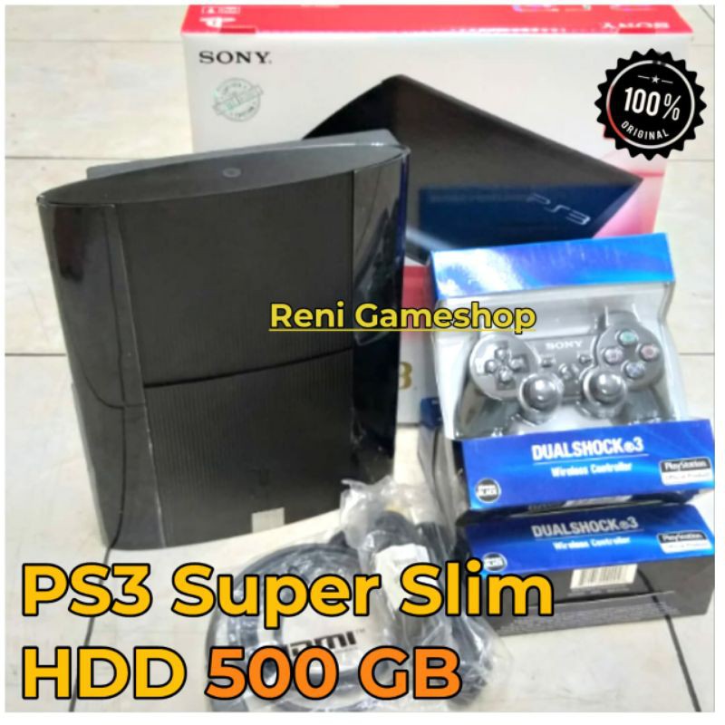 PS3 SUPER SLIM HDD 500GB FULLGAME PLAYSTATION 3 SUPER SLIM