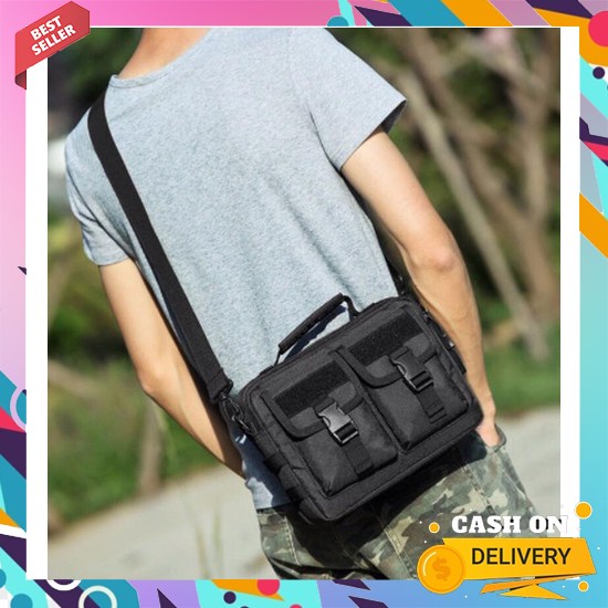 Tas Selempang Slempang Slingbag Bahu Outdoor Pria Distro Murah Cowo Cowok Laki Anti Air Waterproof K
