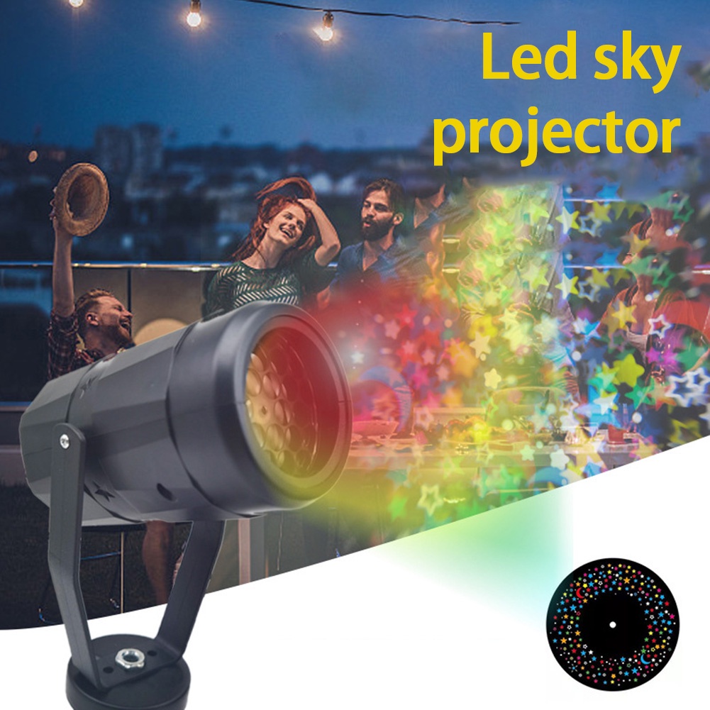 Starry sky projection light pattern rotating stage lighting stars and moon projection lights atmosphere dancing lights OWt