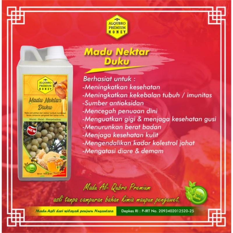 

Madu Alqubro Premium Honey Madu Nektar Duku